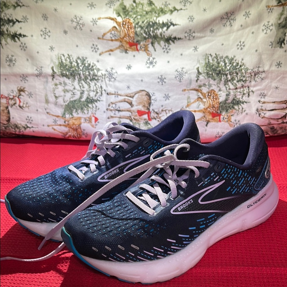 Women’s Brooks Glycerin 20 Blue Running Shoes size 8 wide